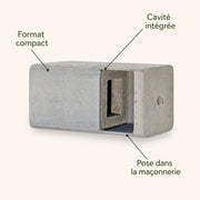 Block-birdhouse wall-mounted built-in — photo 4
