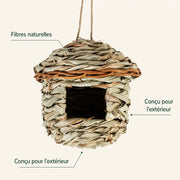 Birdhouse woven in grass of reed — photo 4
