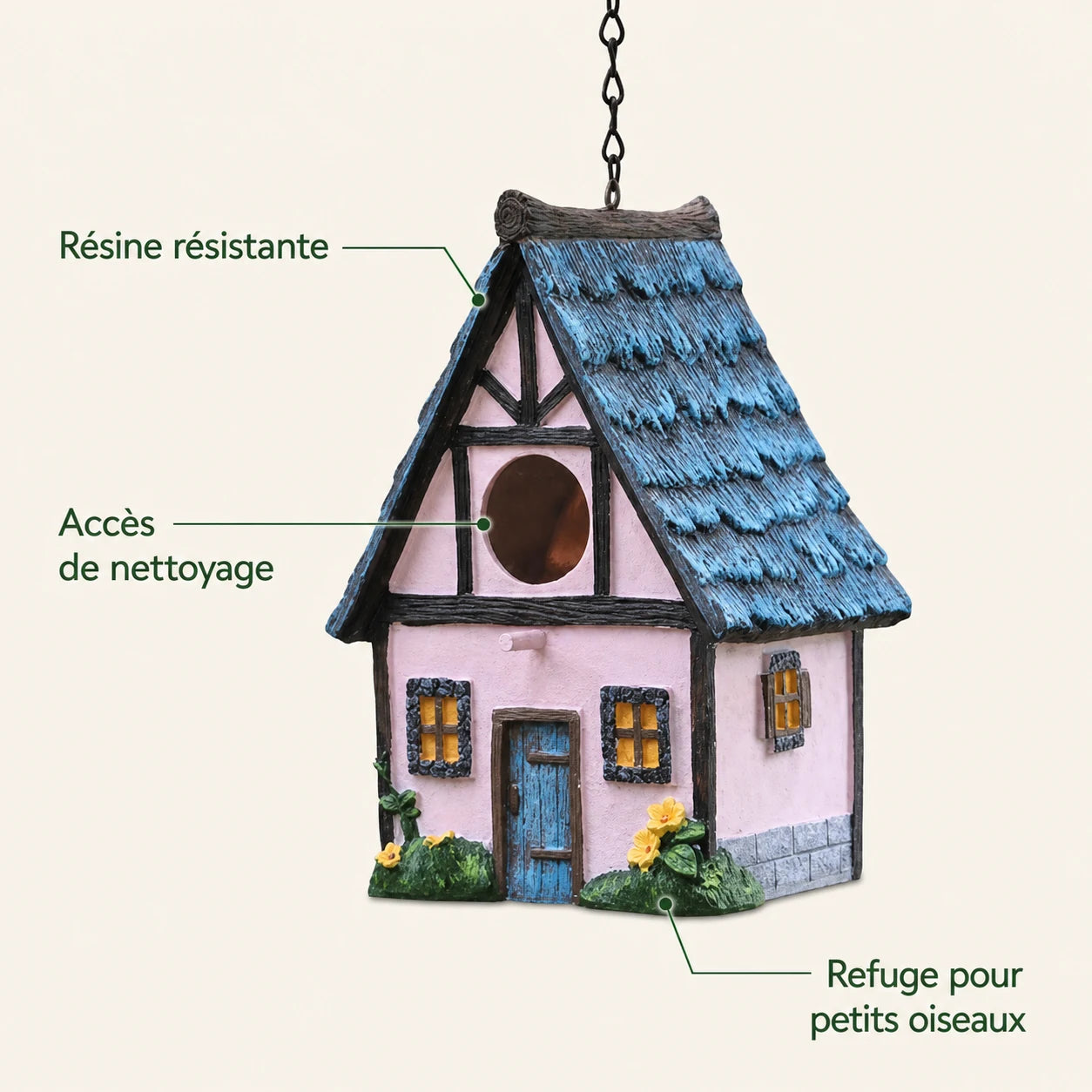Birdhouse decorative in shape of train — photo 4