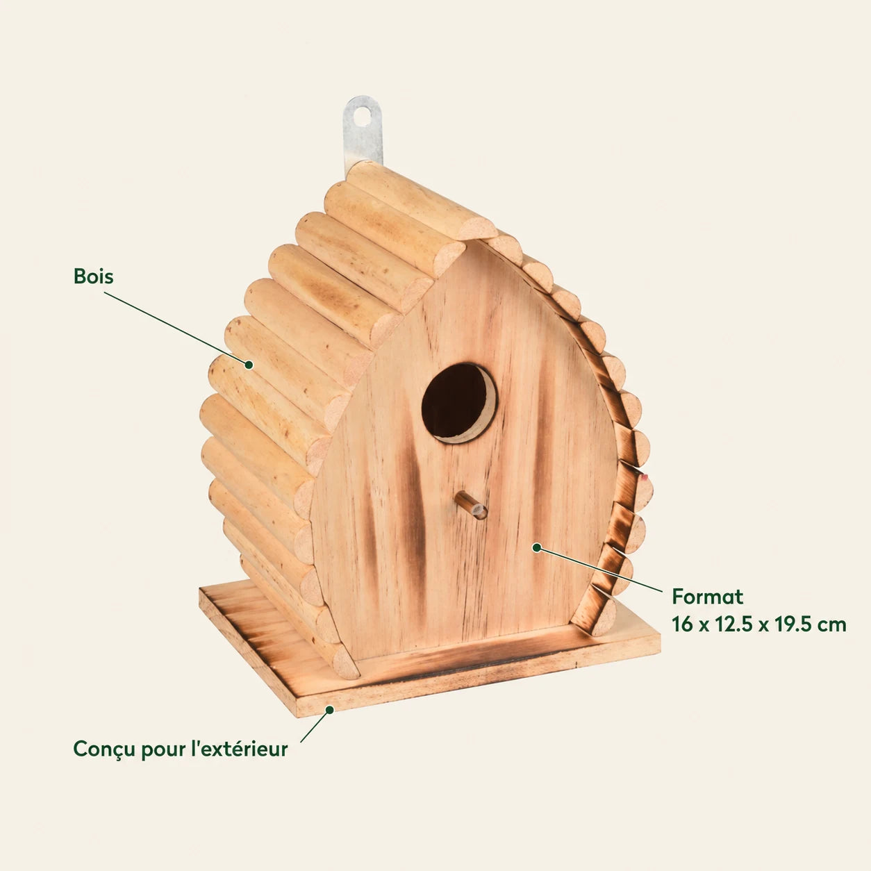 Birdhouse in wood flame — photo 4