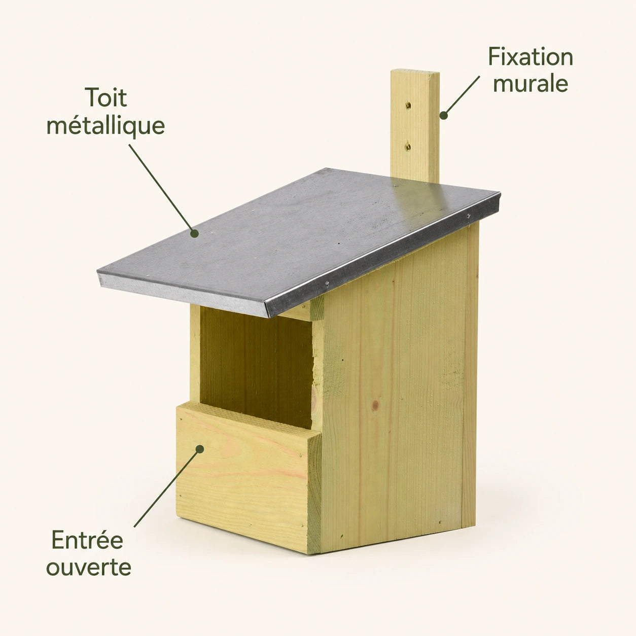 Birdhouse with roof metal — photo 4