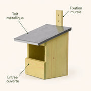 Birdhouse with roof metal — photo 4