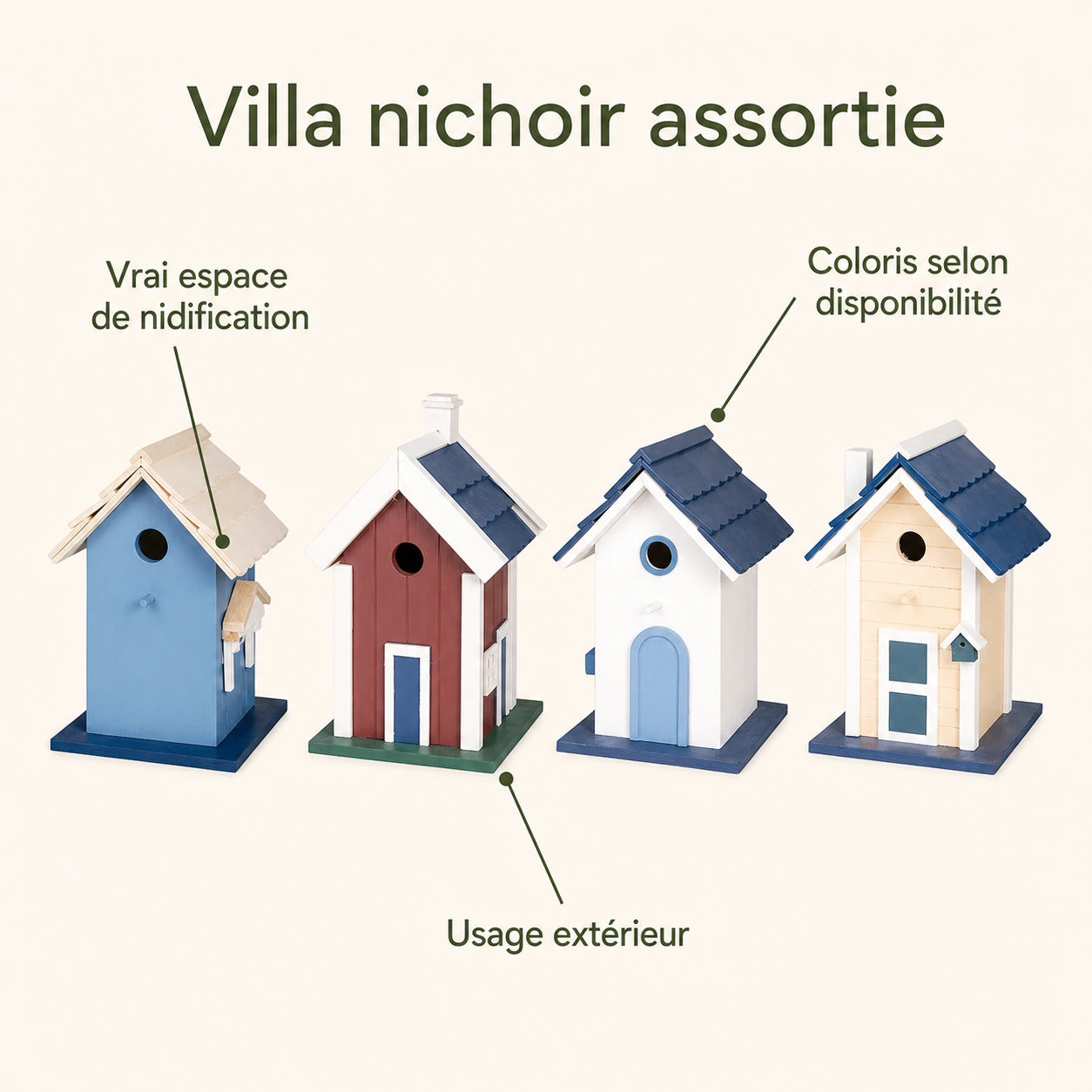 Villa birdhouse assorted — photo 4