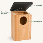 Birdhouse connected large size with roof black — photo 4