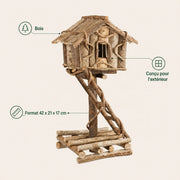 Birdhouse decorative in wood non treated — photo 4