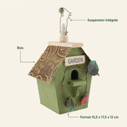 Birdhouse country in logs green — photo 4