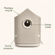 Birdhouse recycled beige 18 cm — photo 4