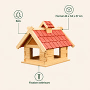 Feeder chalet XXL in wood — photo 4