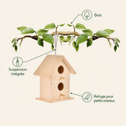 Birdhouse hanging decorative in wood — photo 4