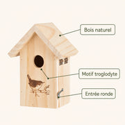 Birdhouse engraved with entrance 30 mm — photo 4