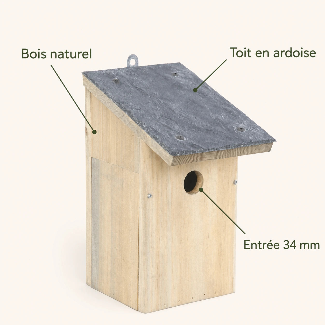 Birdhouse of observation in slate — photo 4