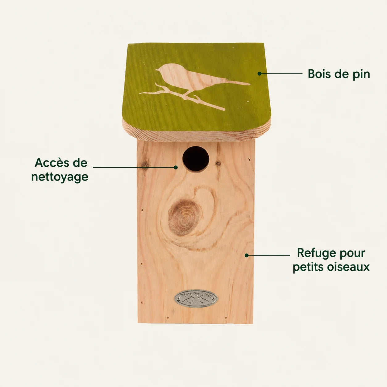 Birdhouse in pine stencil — photo 4