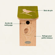 Birdhouse in pine stencil — photo 4