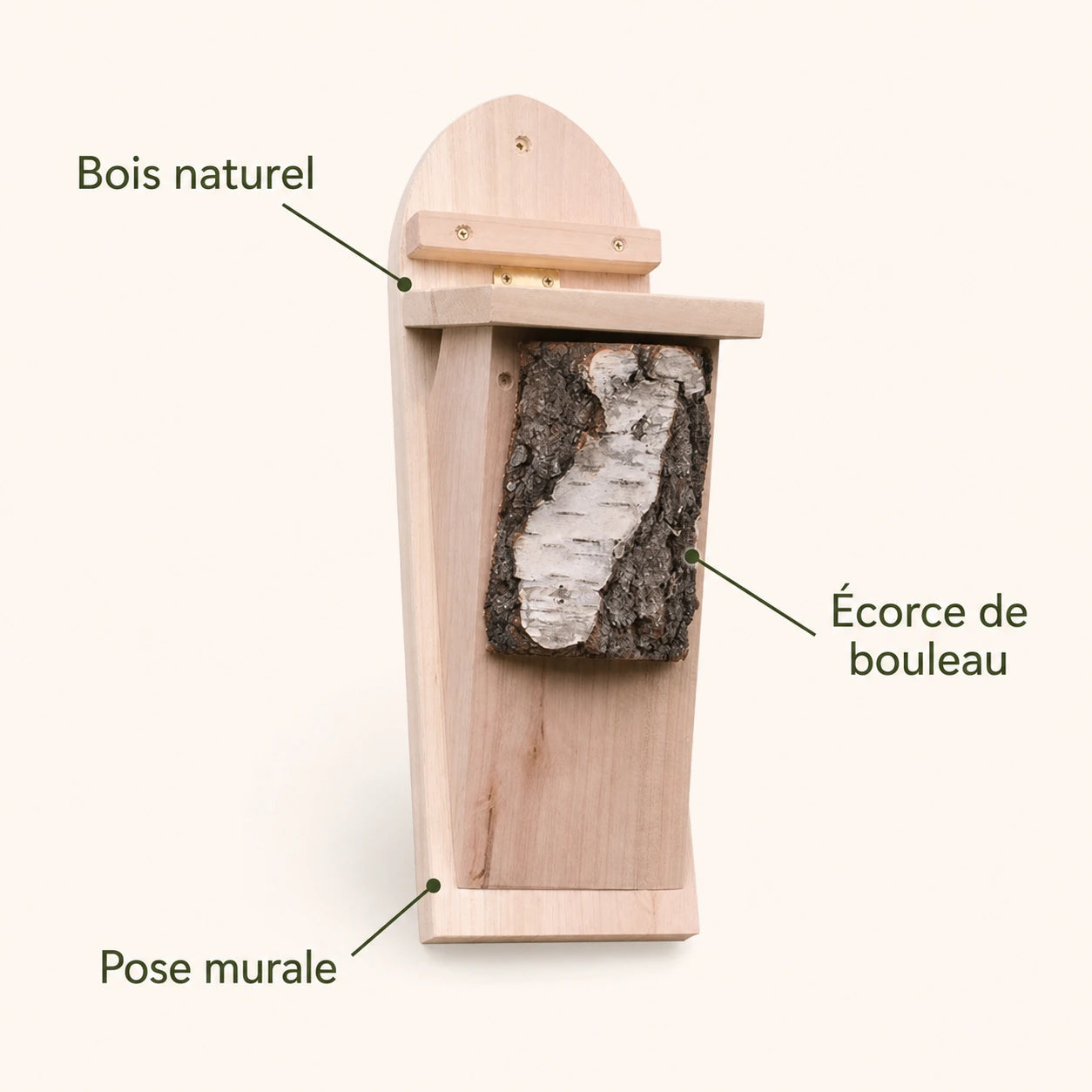 Birdhouse with bark — photo 4