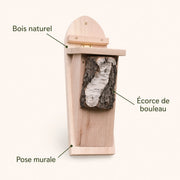Birdhouse with bark — photo 4