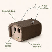 Birdhouse semi-open double entrance — photo 4