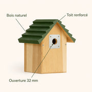 Birdhouse modern entrance 32 mm — photo 4