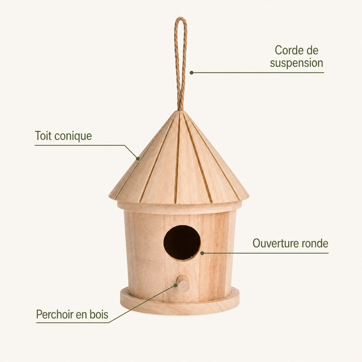 Birdhouse tower conical — photo 3