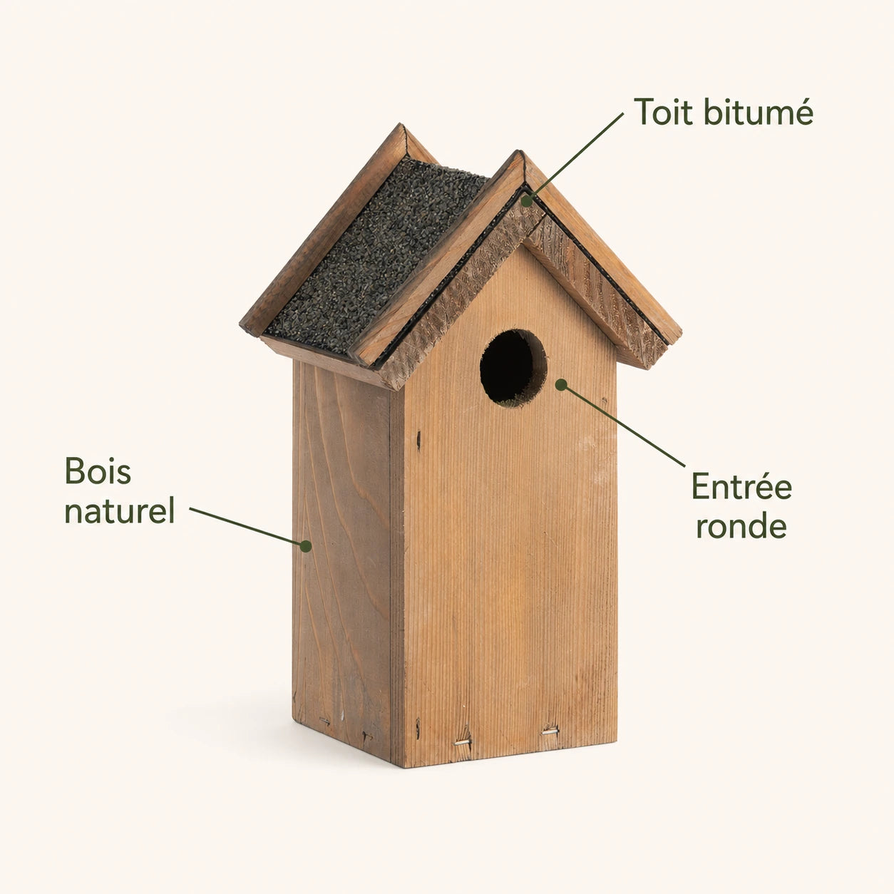 Birdhouse brown antique compact with double bitumen roof — photo 4