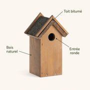 Birdhouse brown antique compact with double bitumen roof — photo 4