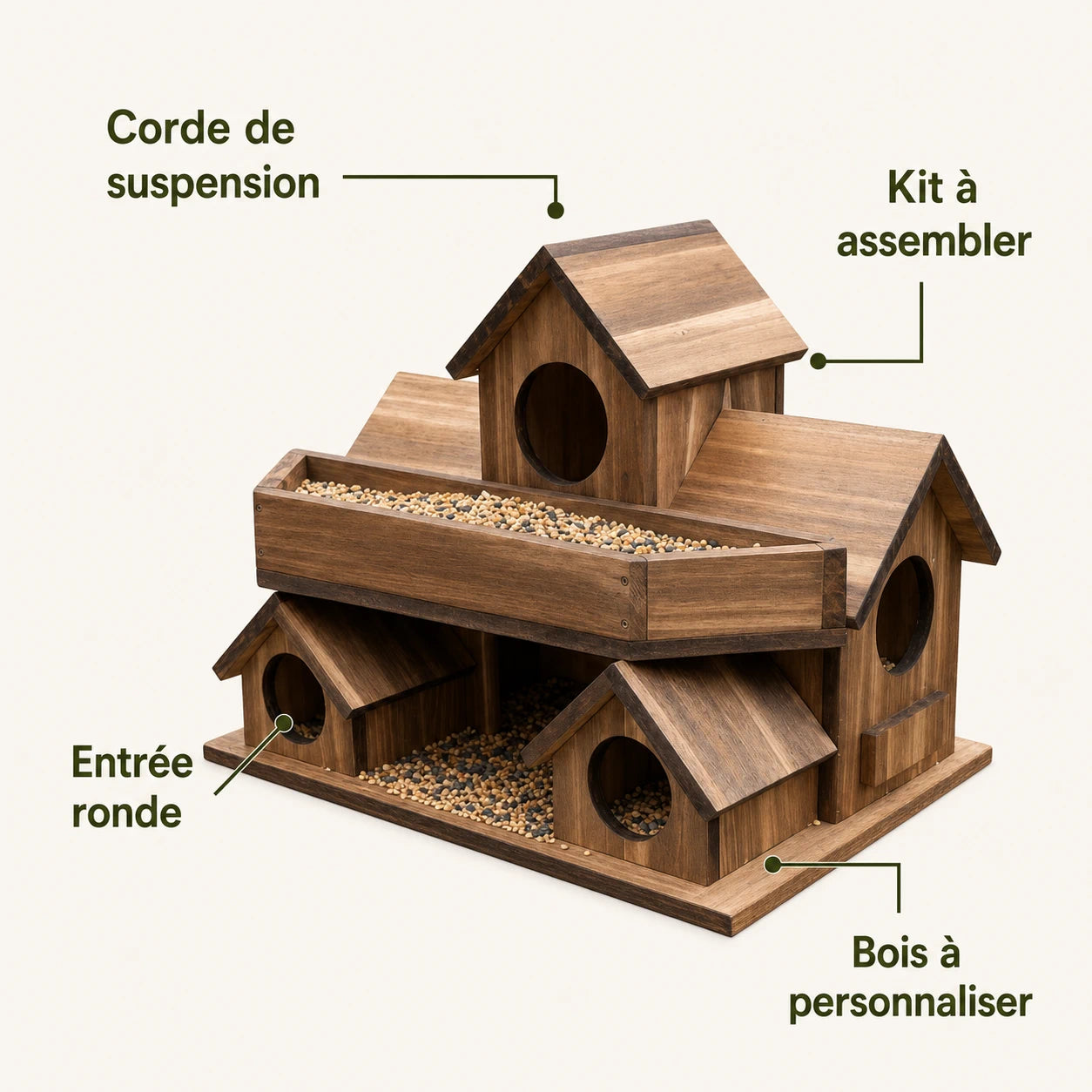 Birdhouse village wood — photo 3