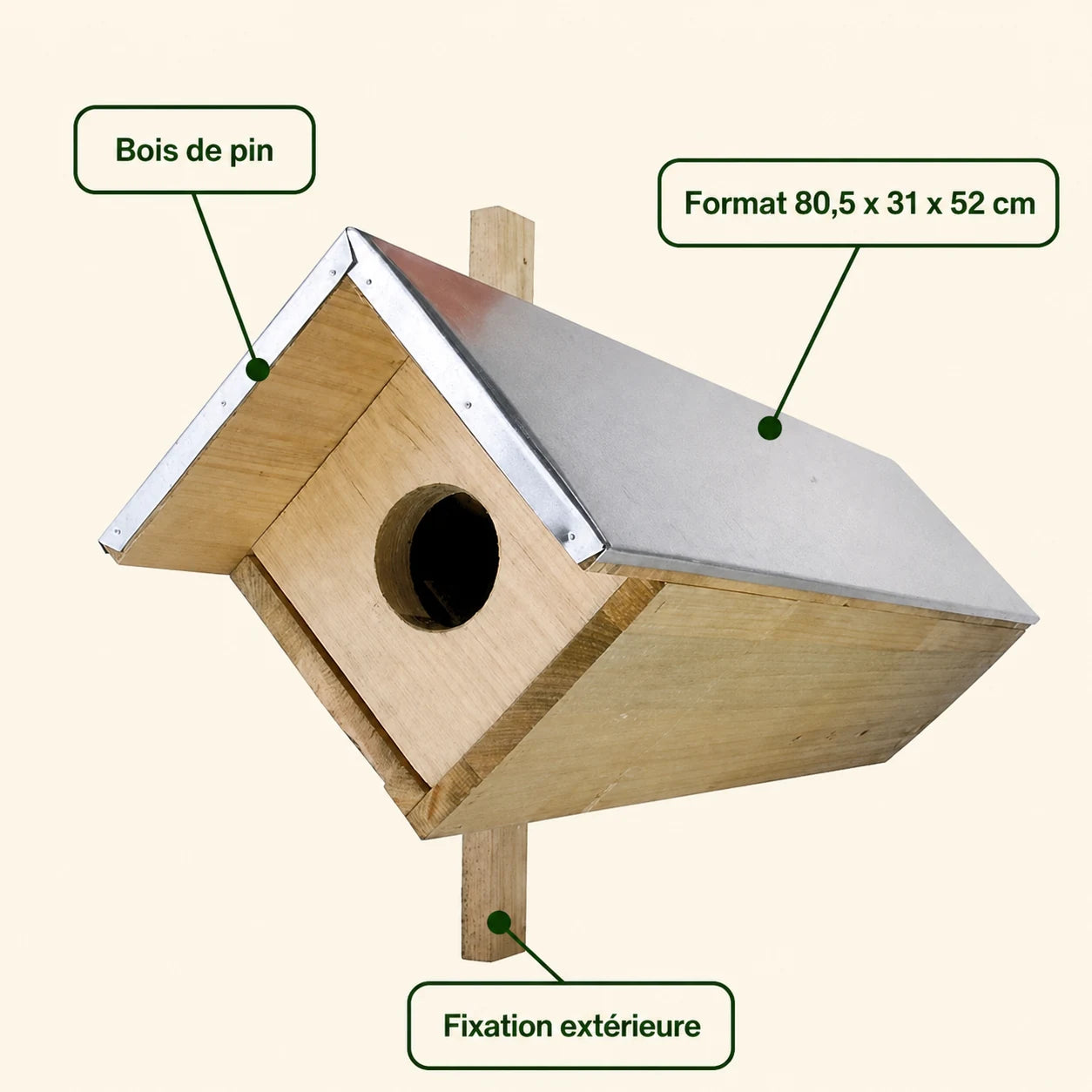 Birdhouse in wood pine — photo 4