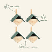 Set of 4 birdhouses 24 × 16 × 30 cm — photo 4