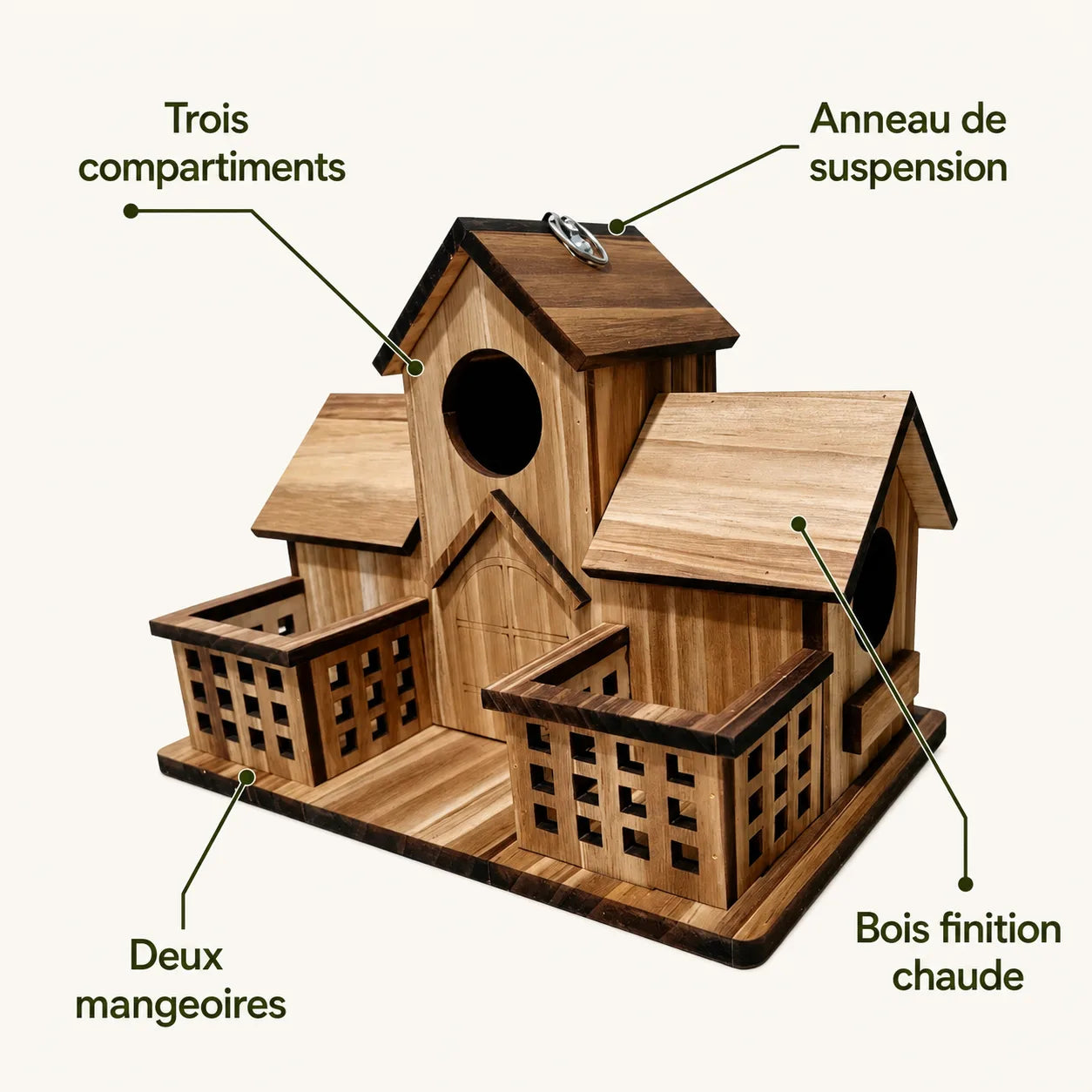 Birdhouse triple feeders — photo 3