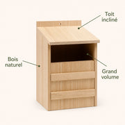 Birdhouse wall-mounted in cedar — photo 4