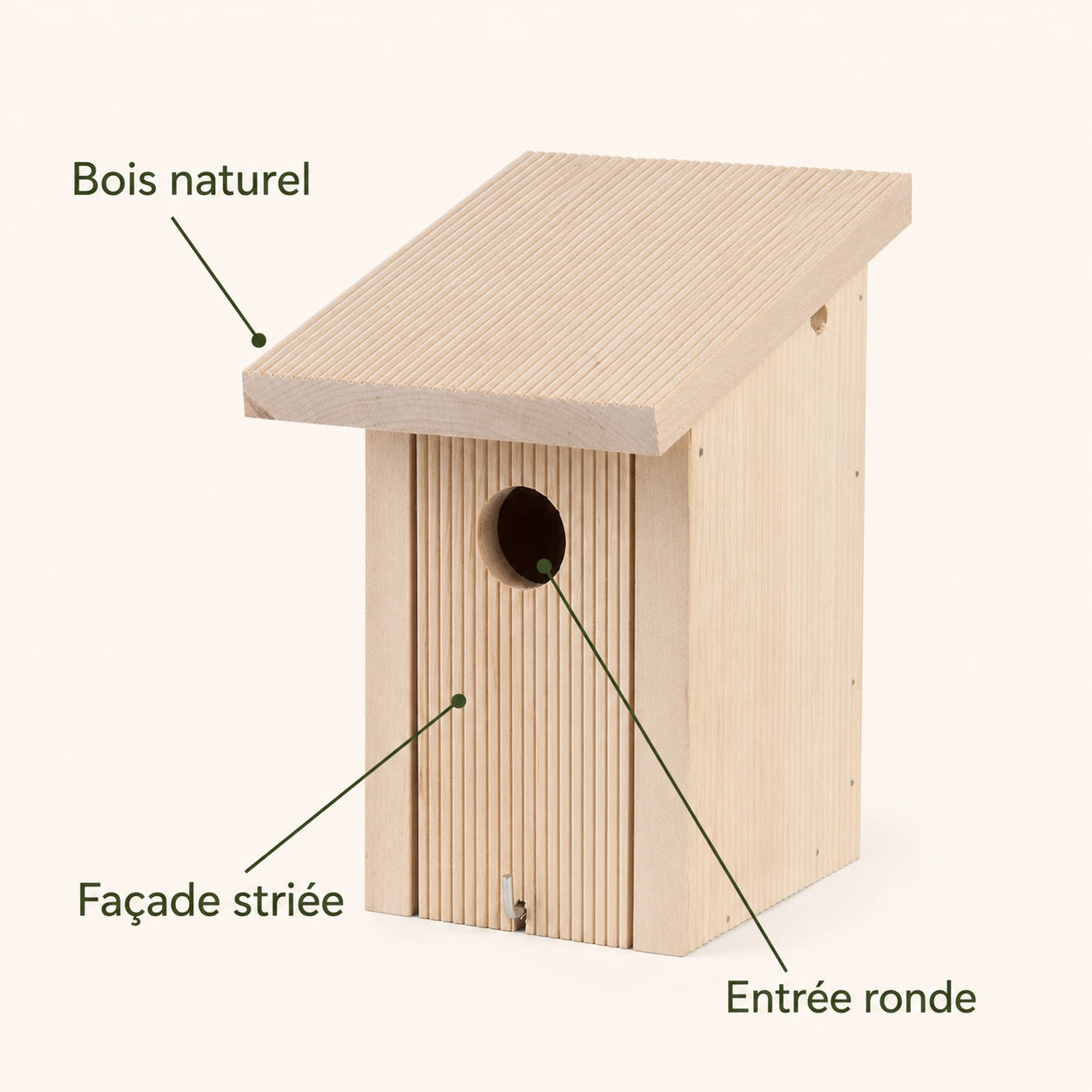 Birdhouse compact with front grooved 30 mm — photo 4