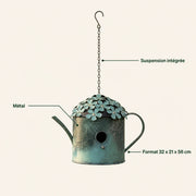 Birdhouse watering-can hanging — photo 4