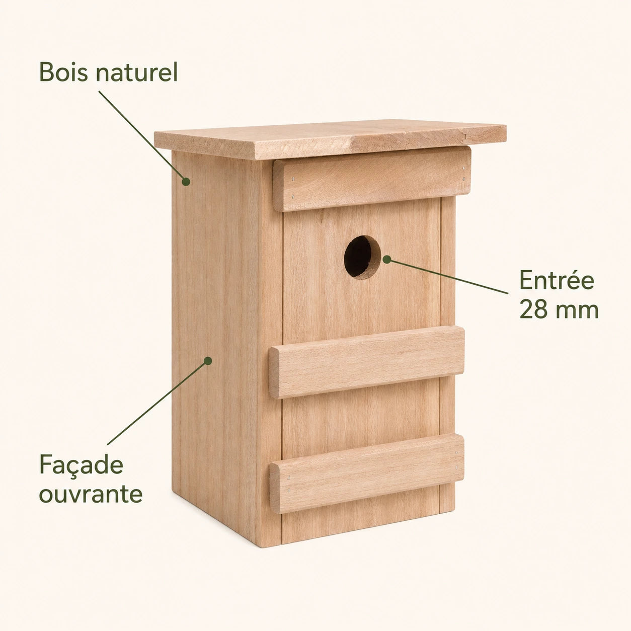 Birdhouse orange with front removable — photo 4