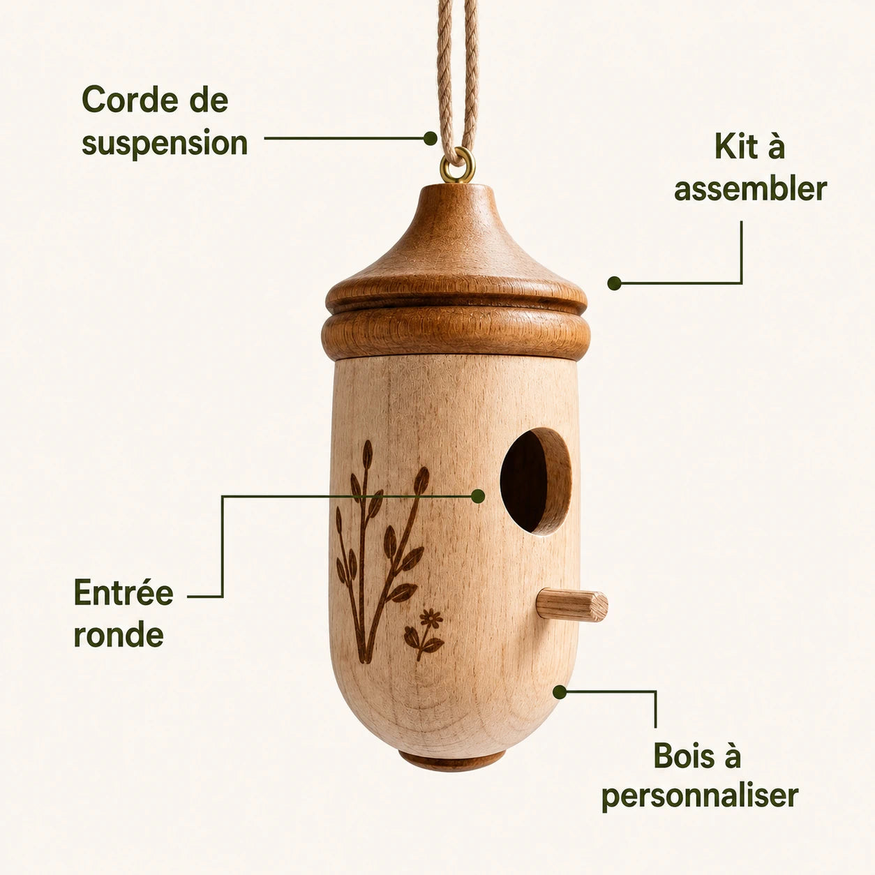 Birdhouse acorn hummingbird — photo 3