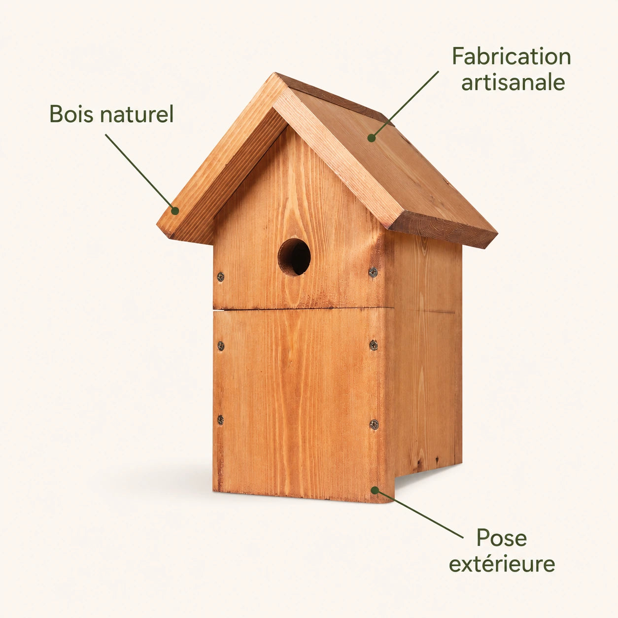 Birdhouse handcrafted in wood — photo 4