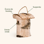 Birdhouse in birch small model — photo 4