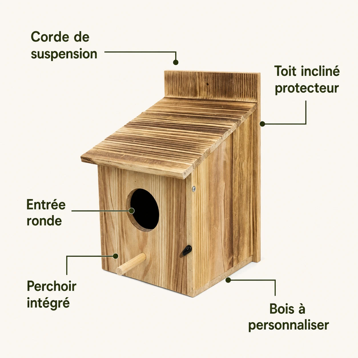 Birdhouse tall wood — photo 3