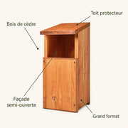 Large birdhouse in cedar with open front — photo 4