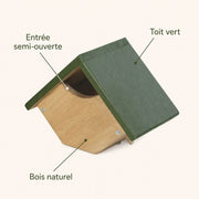 Birdhouse semi-open in wood FSC — photo 4