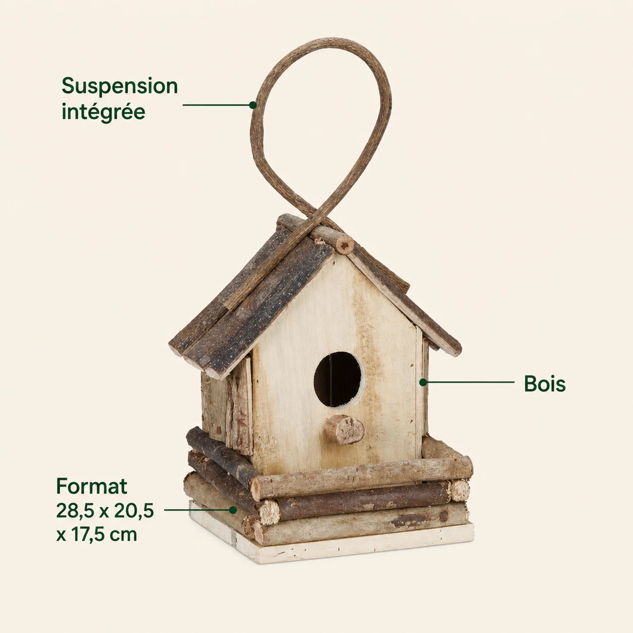 Birdhouse decorative hanging — photo 4