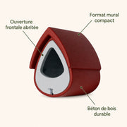 Birdhouse wall-mounted semi-open — photo 4