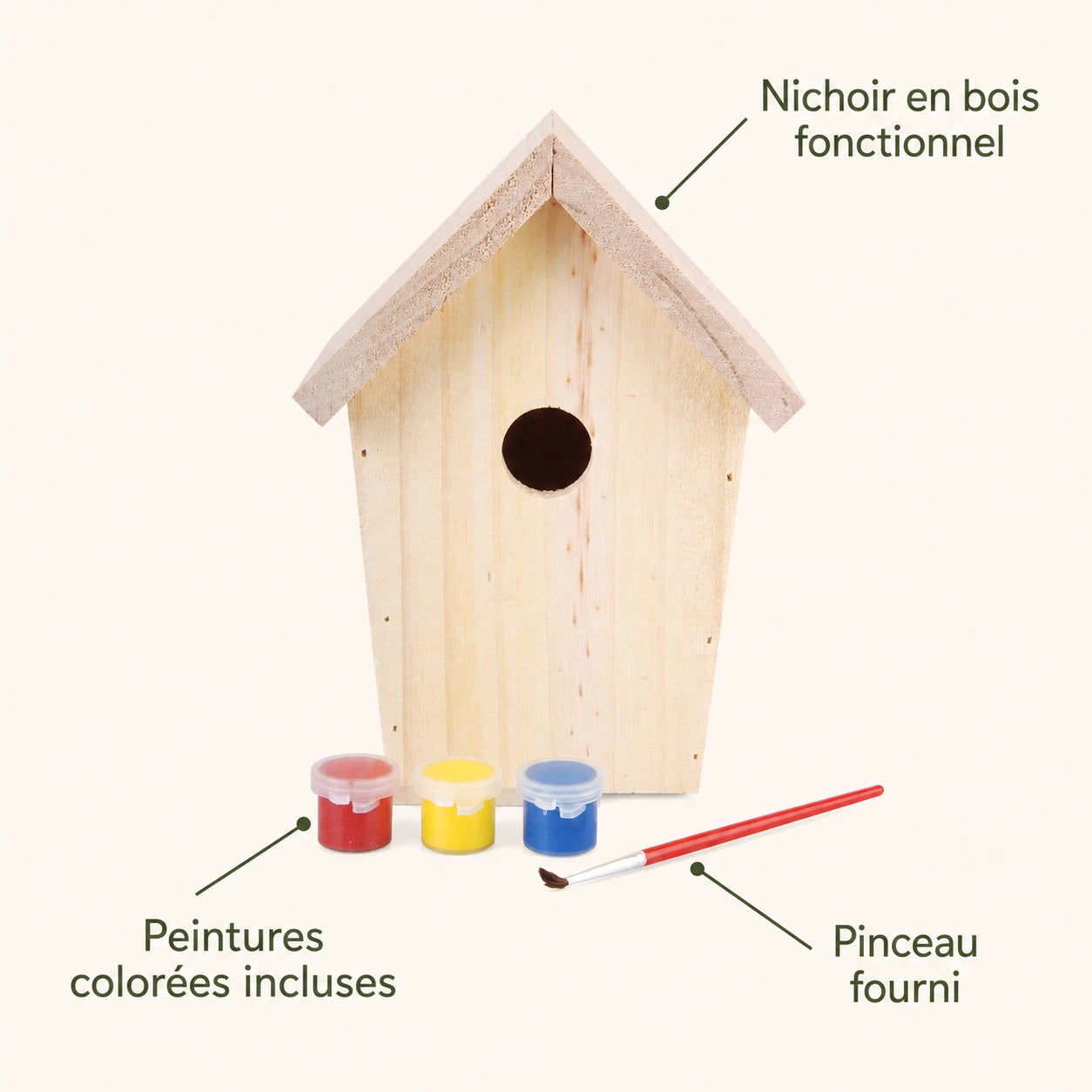 Kit birdhouse with paint — photo 4