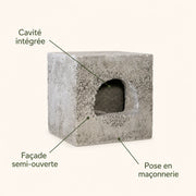 Block-birdhouse semi-open built-in — photo 4