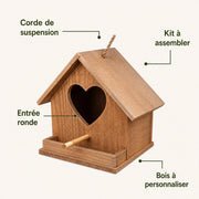 Birdhouse heart wood — photo 3