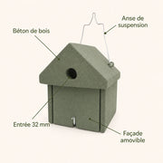 Birdhouse in concrete 32 mm — photo 4