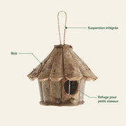 Birdhouse round in wood — photo 4