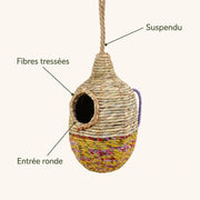 Birdhouse woven in grass seagrass — photo 4