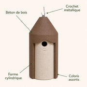 Birdhouse colourful in wood concrete — photo 4