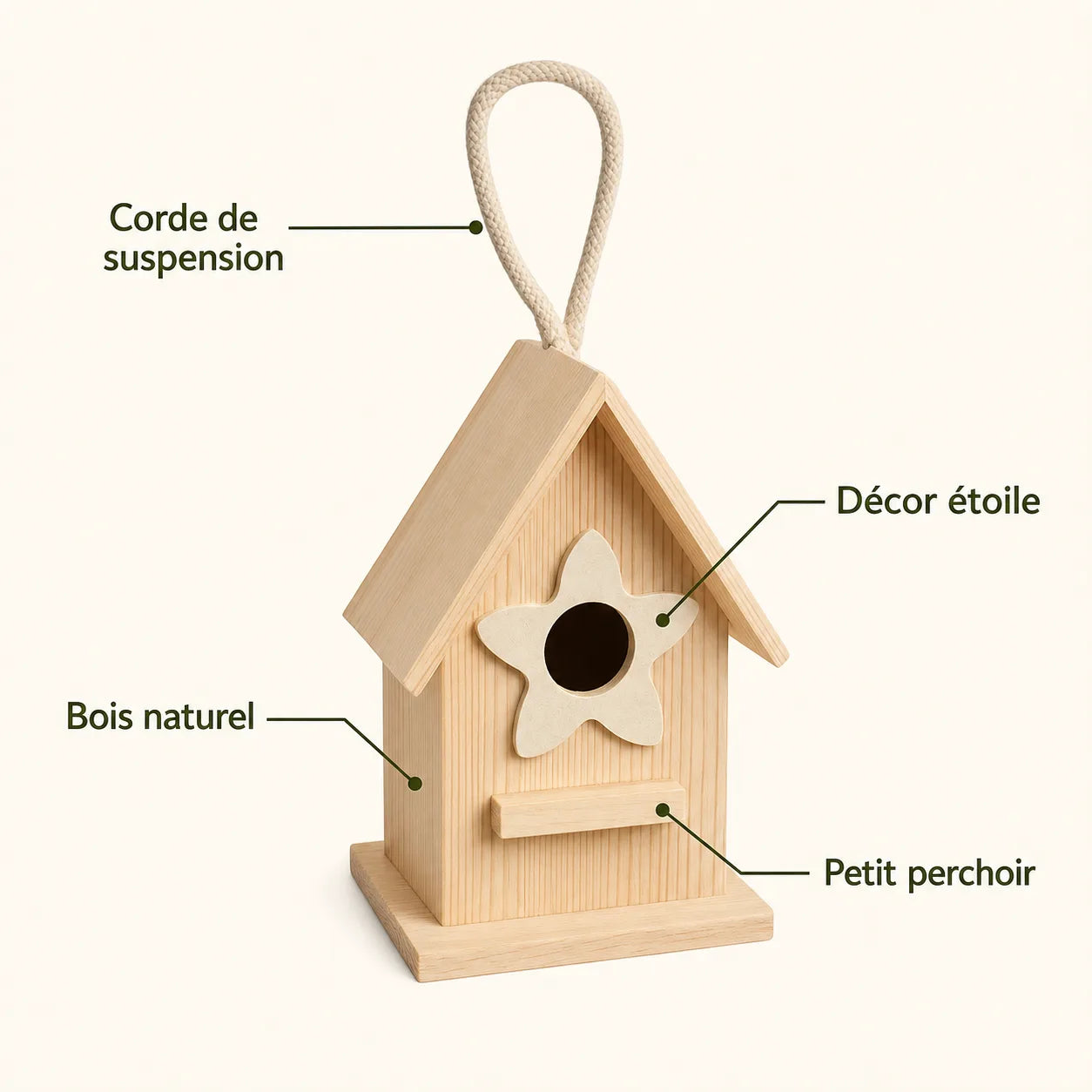 Birdhouse star wood — photo 3