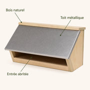 Birdhouse under-roof with front sloping — photo 4