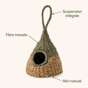 Birdhouse woven in rush marine — photo 4